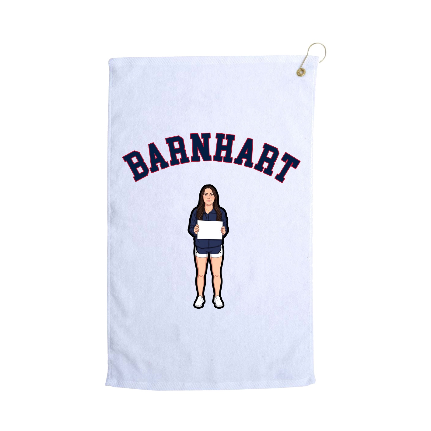Golf Towel — Shirsey Arch in White