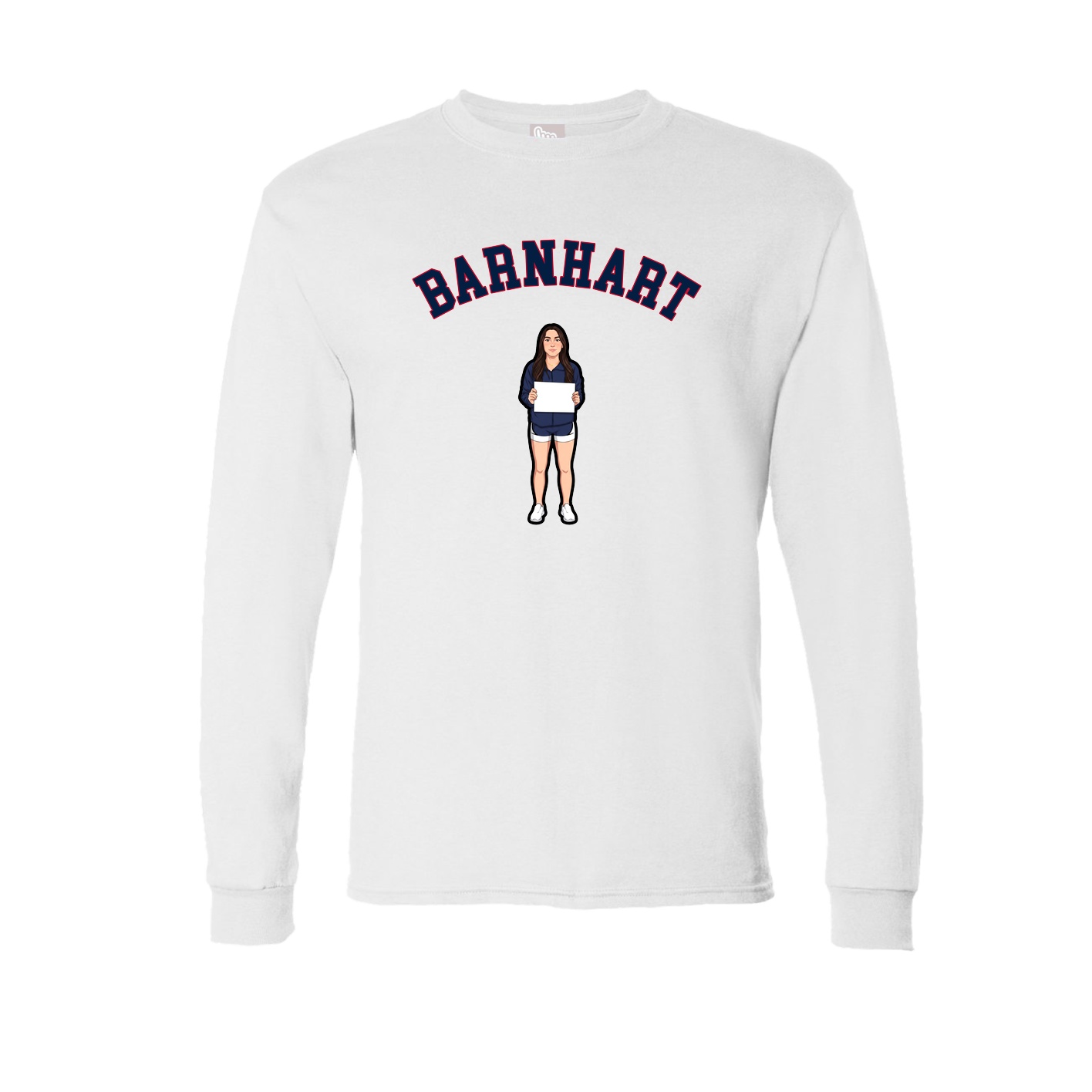 Long Sleeve Tee — Shirsey Arch in White