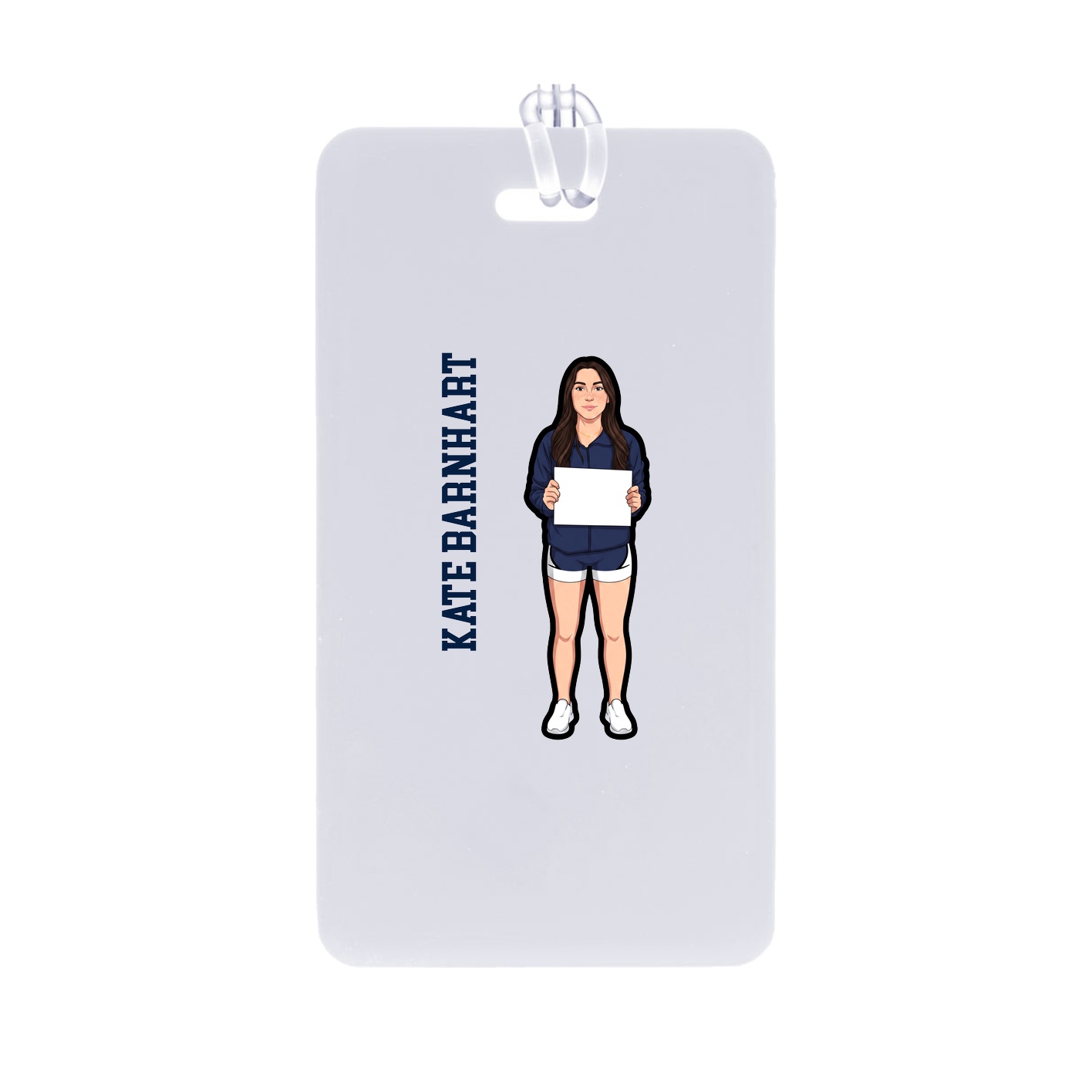 Bag Tag — Name Vertical in Classic