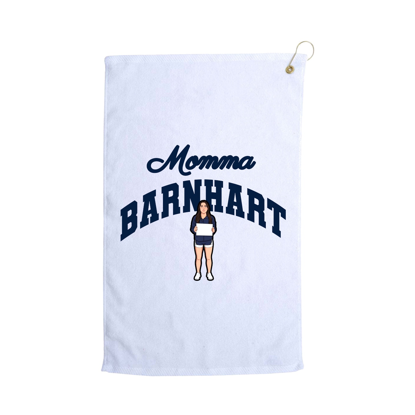 Golf Towel — Mothers Day Arch in White