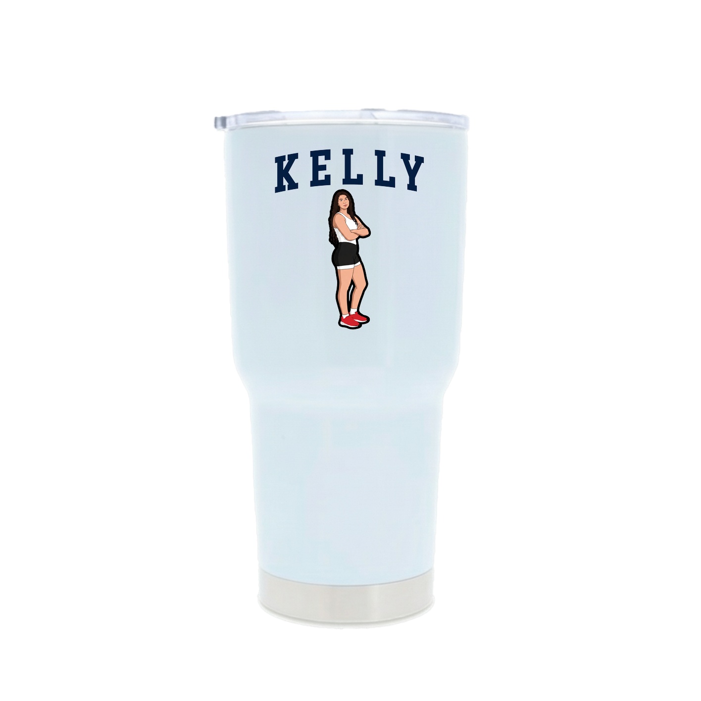 30oz Stainless Steel Tumbler — Shirsey in White