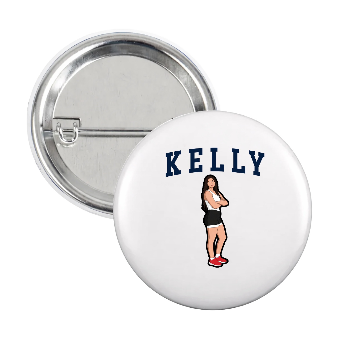 Game Day Button — Shirsey in White