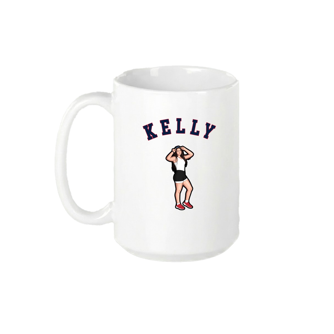 15oz Coffee Mug — Shirsey Arch in White