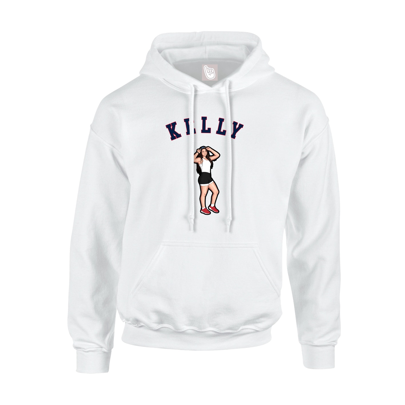 Youth Hoodie — Shirsey Arch in White