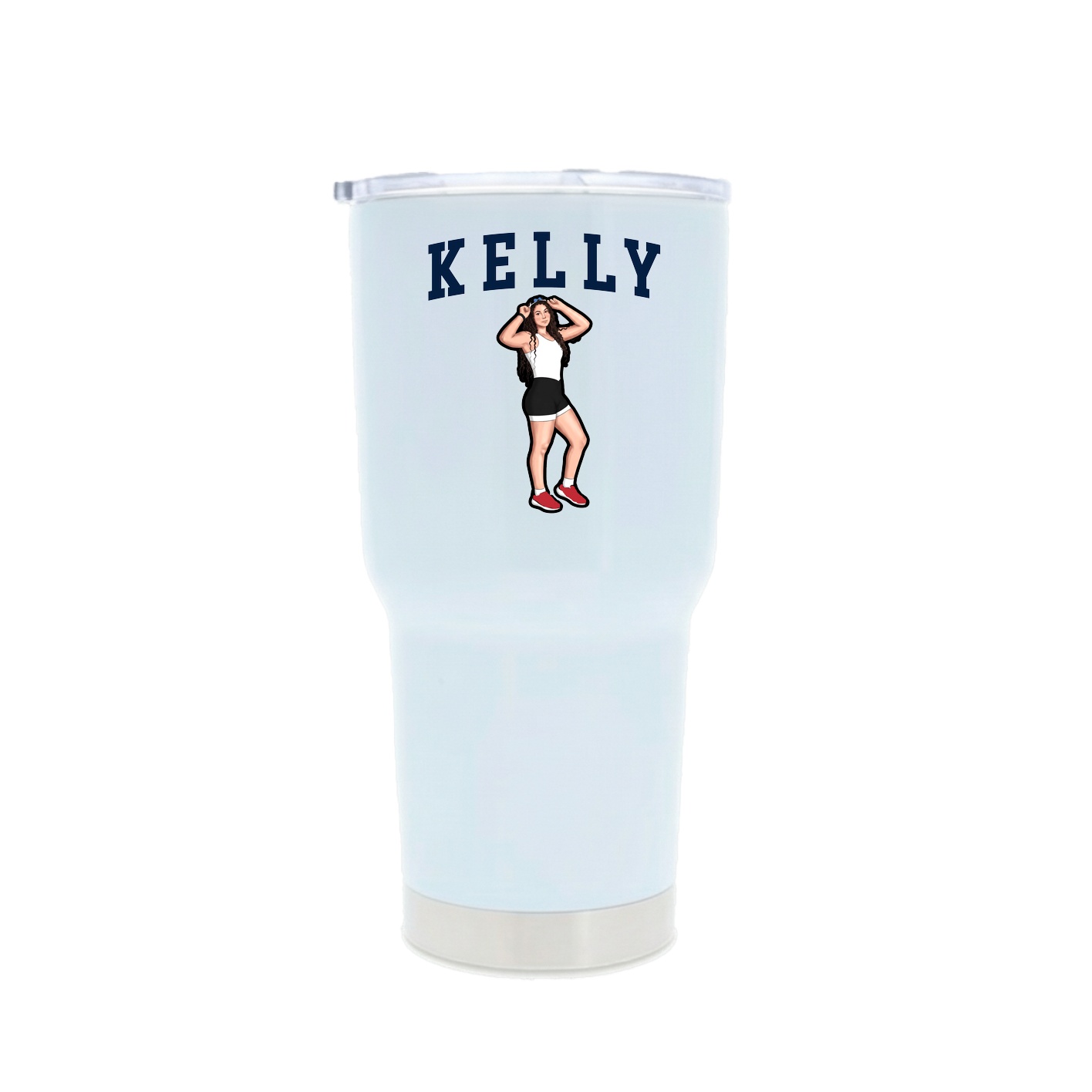 30oz Stainless Steel Tumbler — Shirsey in White