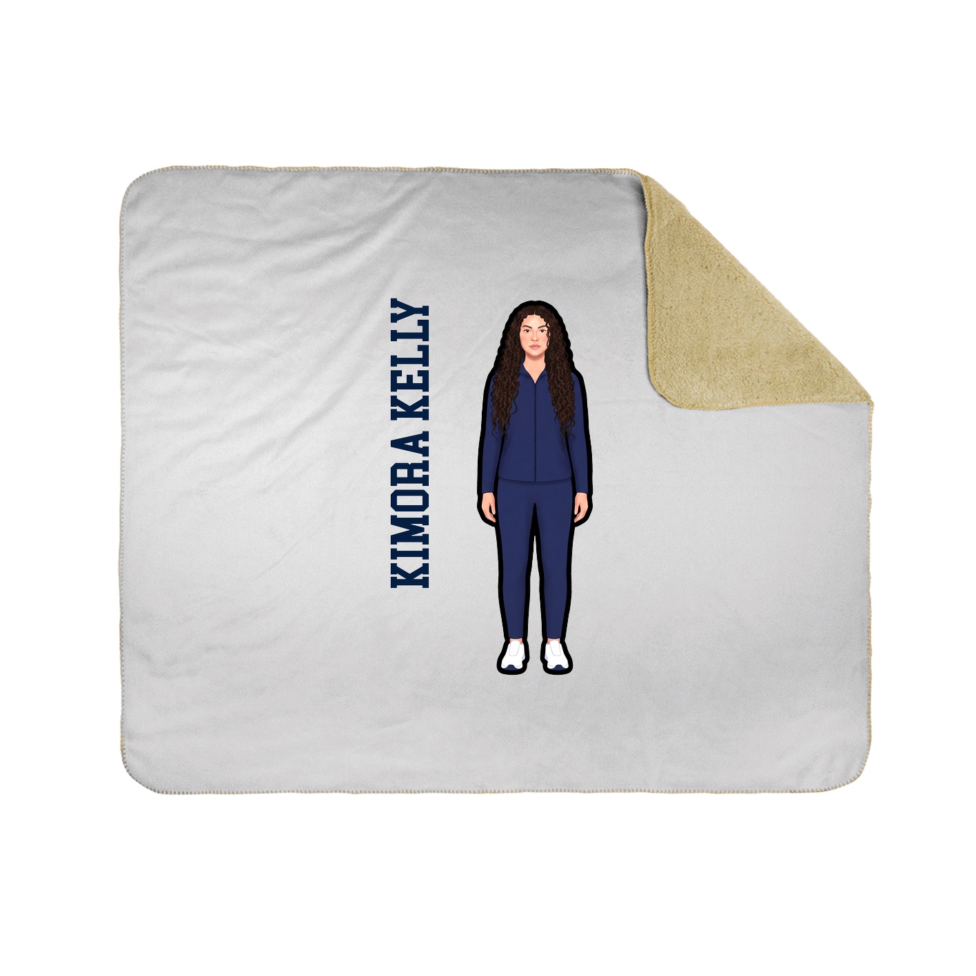 50x60 Sherpa Lined Throw Blanket