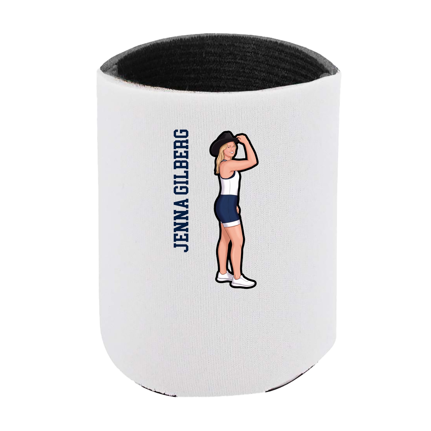 Can Holder — Name Vertical in White