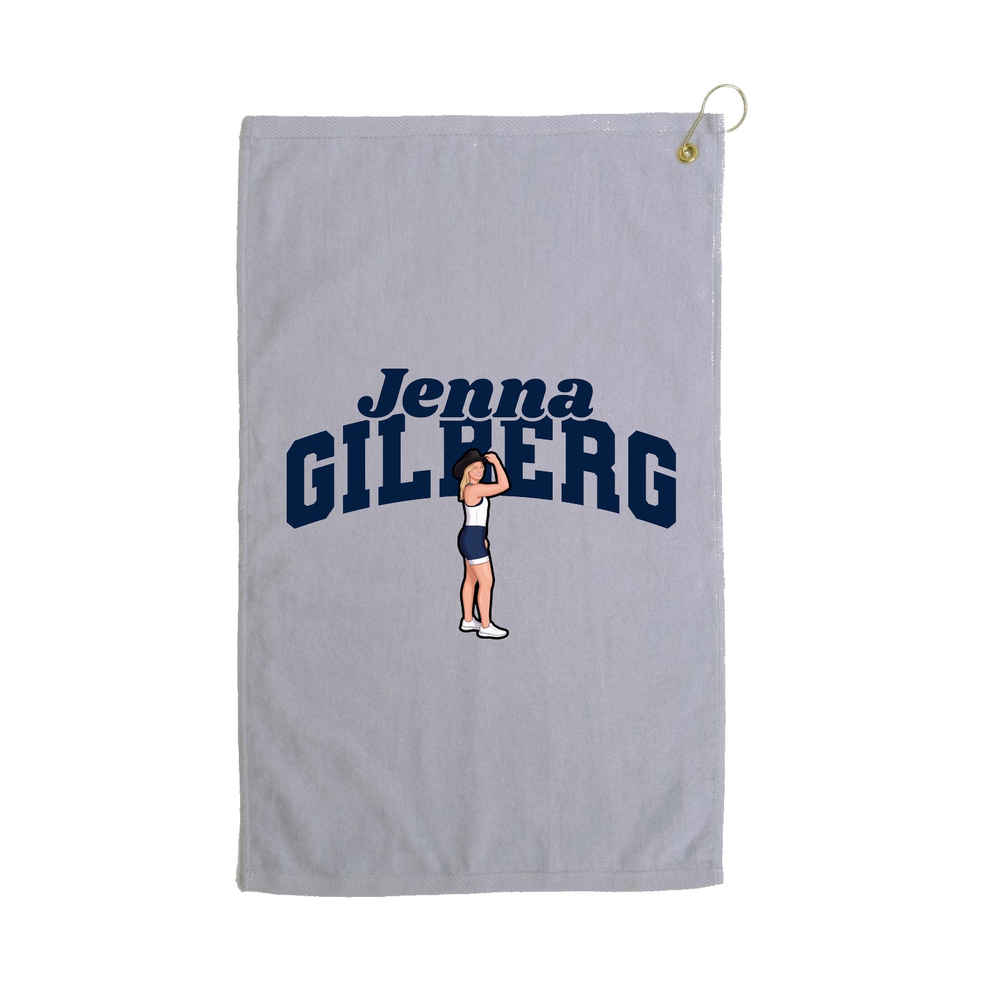 Golf Towel — Signature Arch in Grey