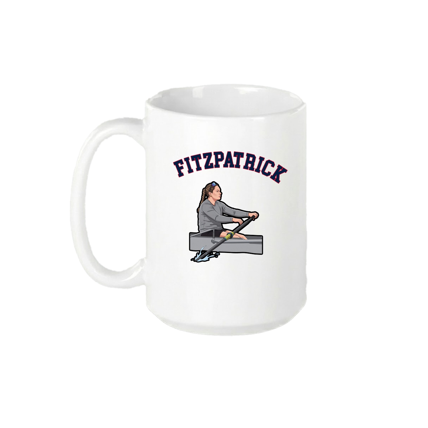 15oz Coffee Mug — Shirsey Arch in White