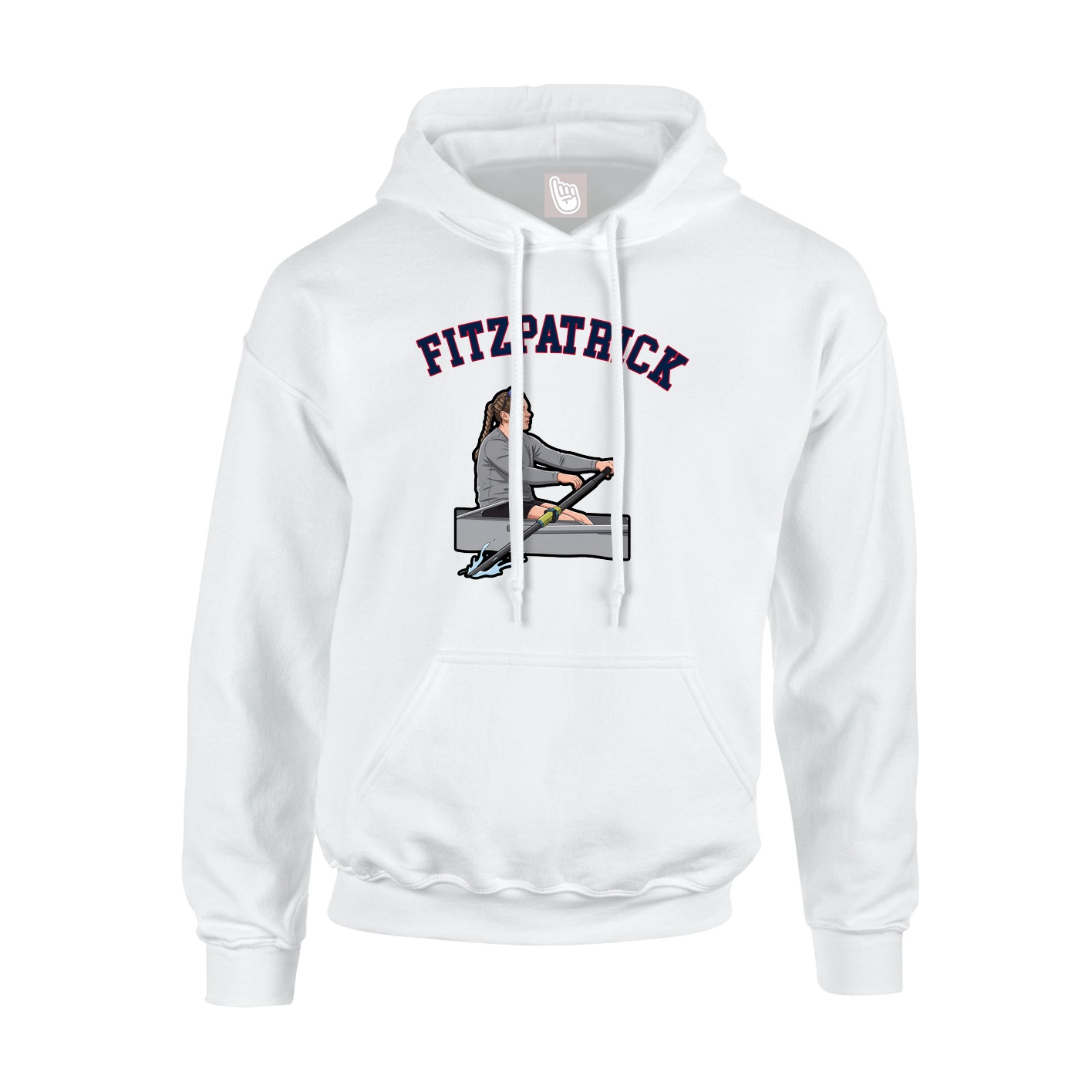 Youth Hoodie — Shirsey Arch in White