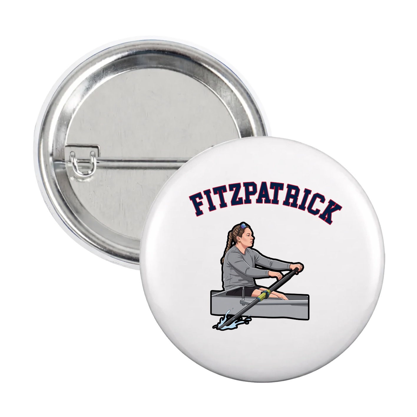 Game Day Button — Shirsey Arch in White