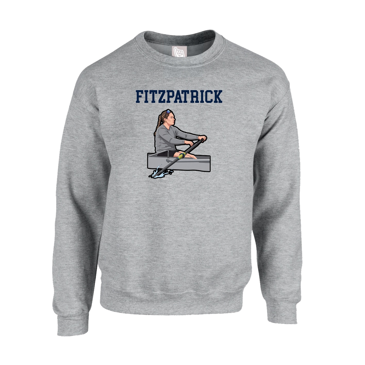 Fleece Crew — Shirsey in Grey
