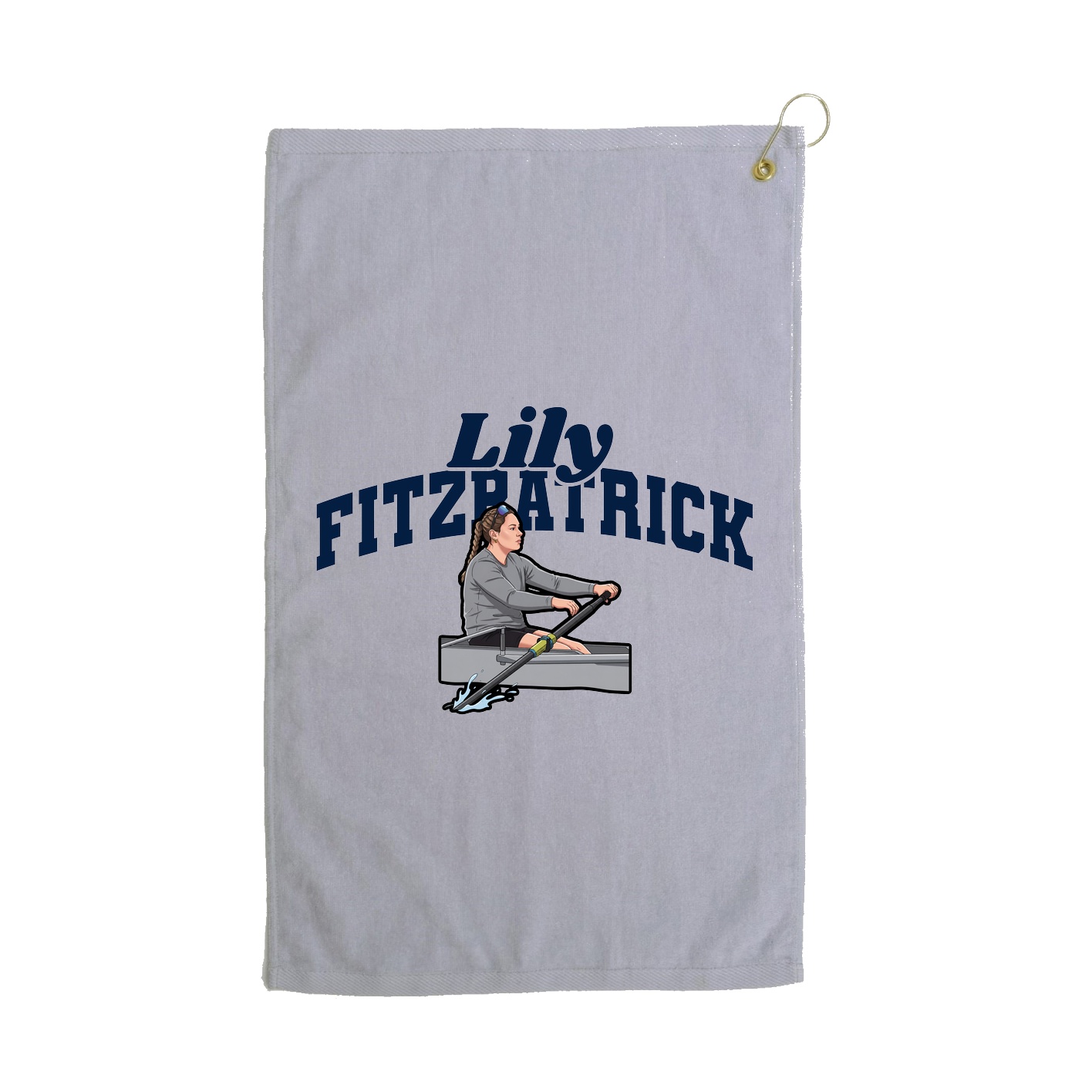 Golf Towel — Signature Arch in Grey