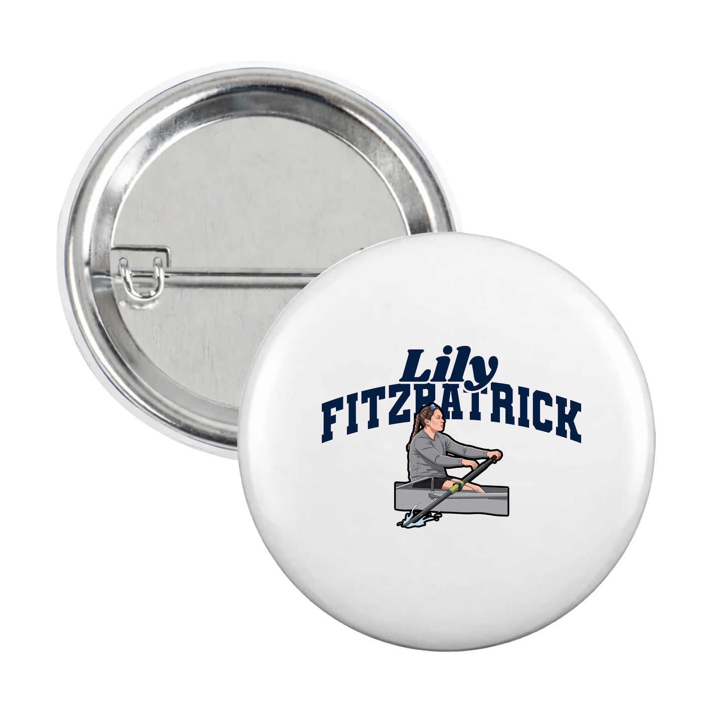 Game Day Button — Signature Arch in White