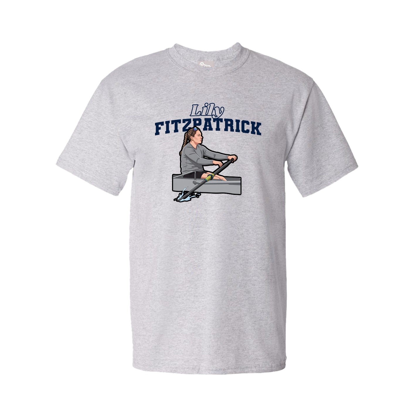 Tee — Name Arch in Grey