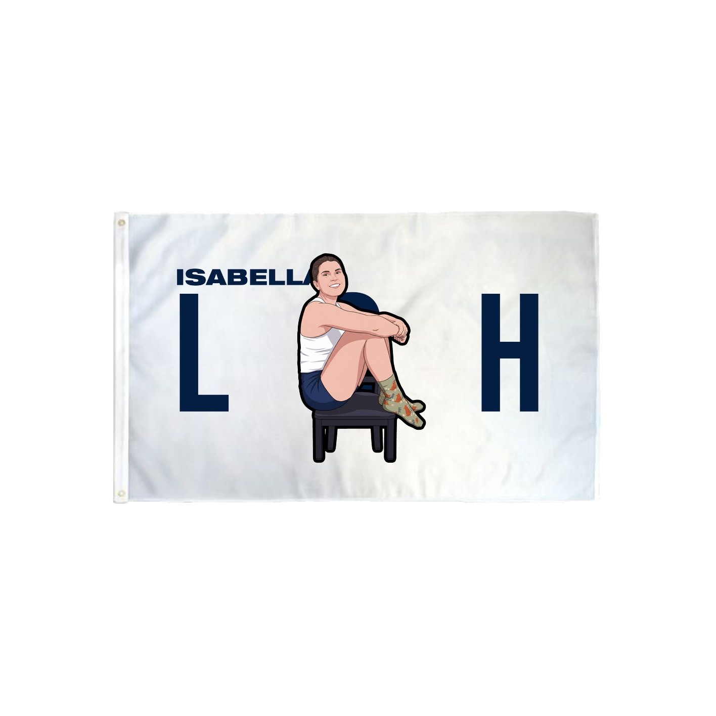 3x5 Flag — Player Name in Classic