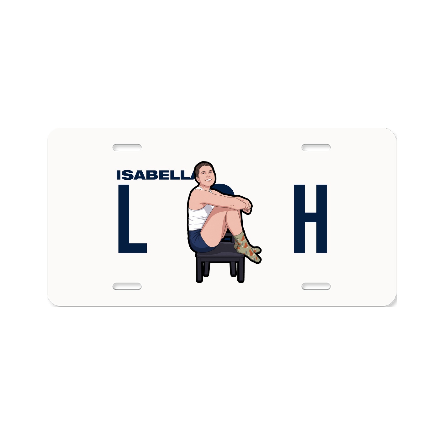 License Plate — Player Name in Classic