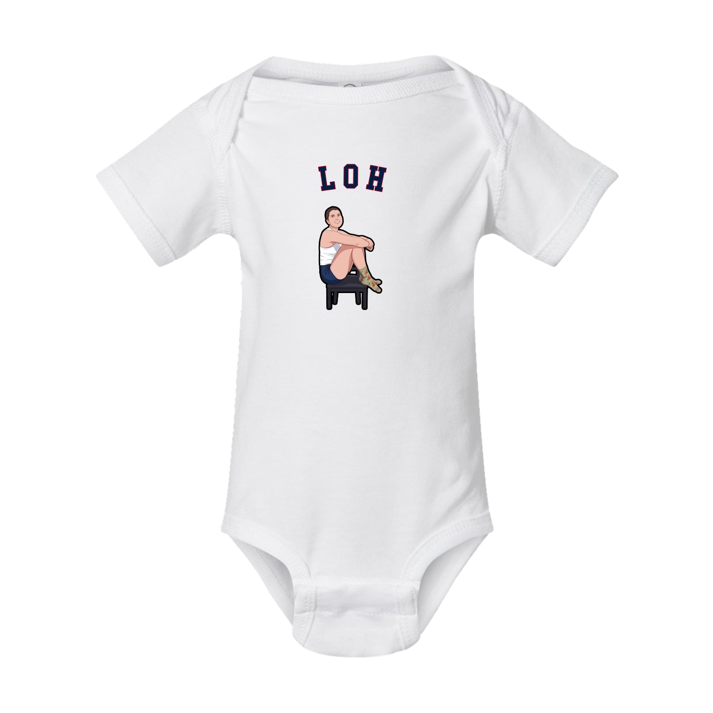 Baby Onesie — Shirsey Arch in White