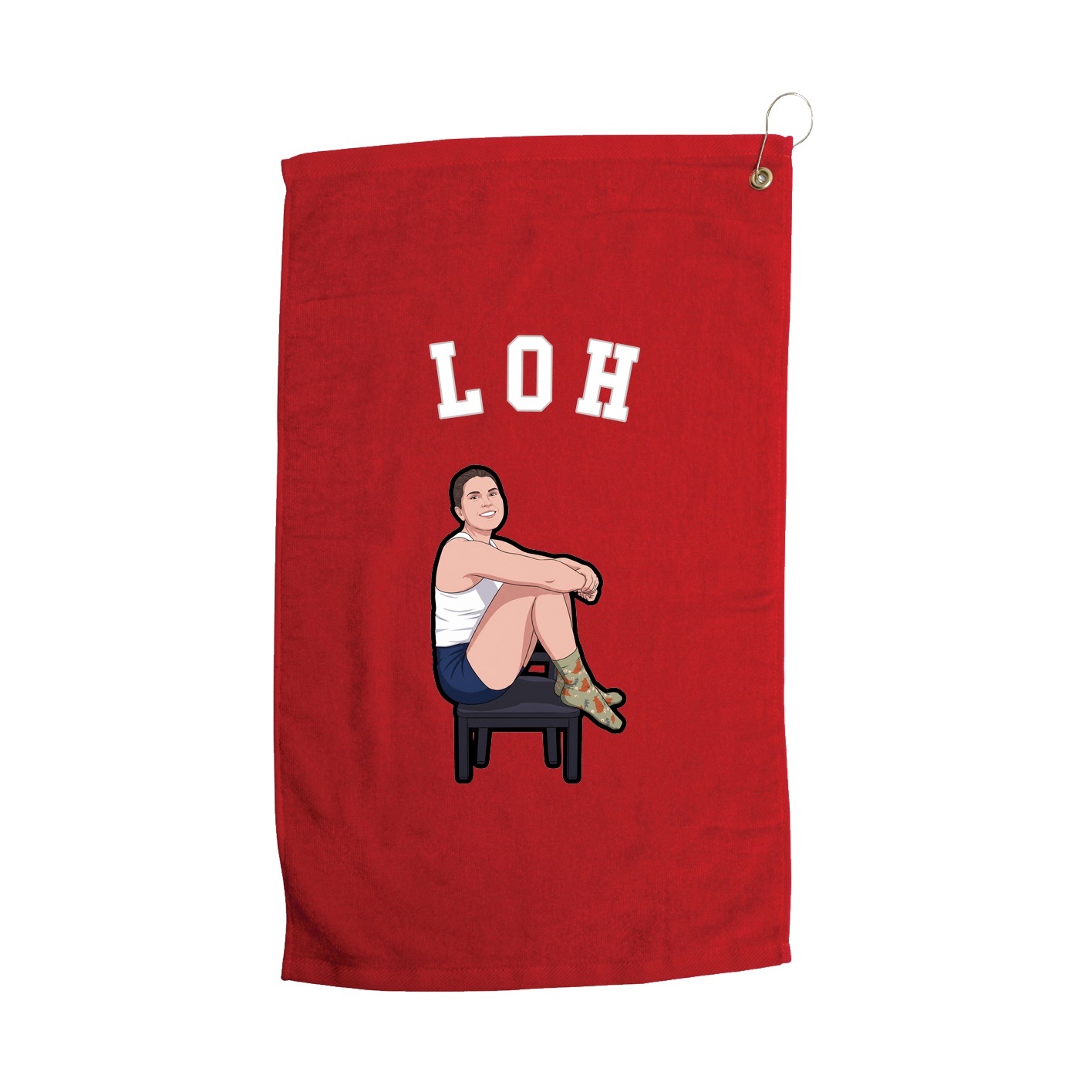 Golf Towel — Shirsey Arch in Red