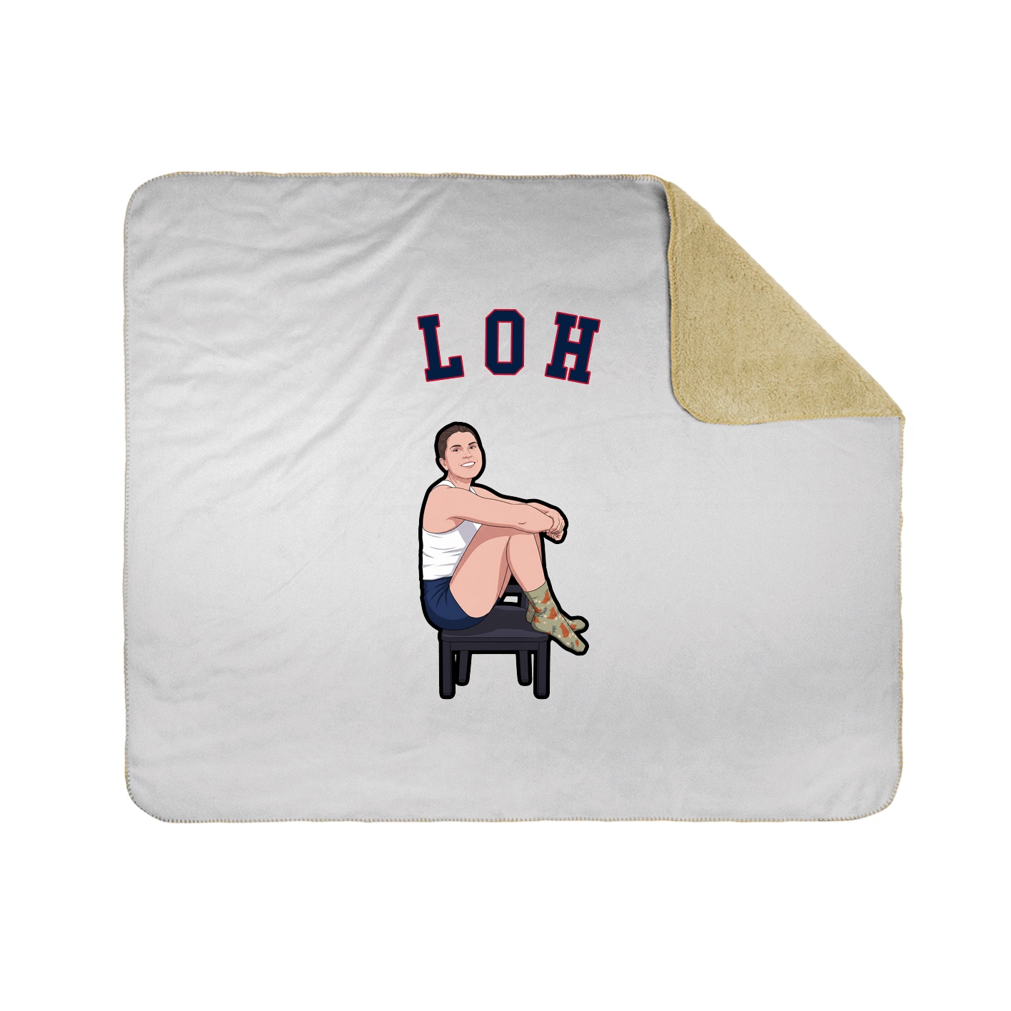 Throw Blanket — Shirsey Arch in White
