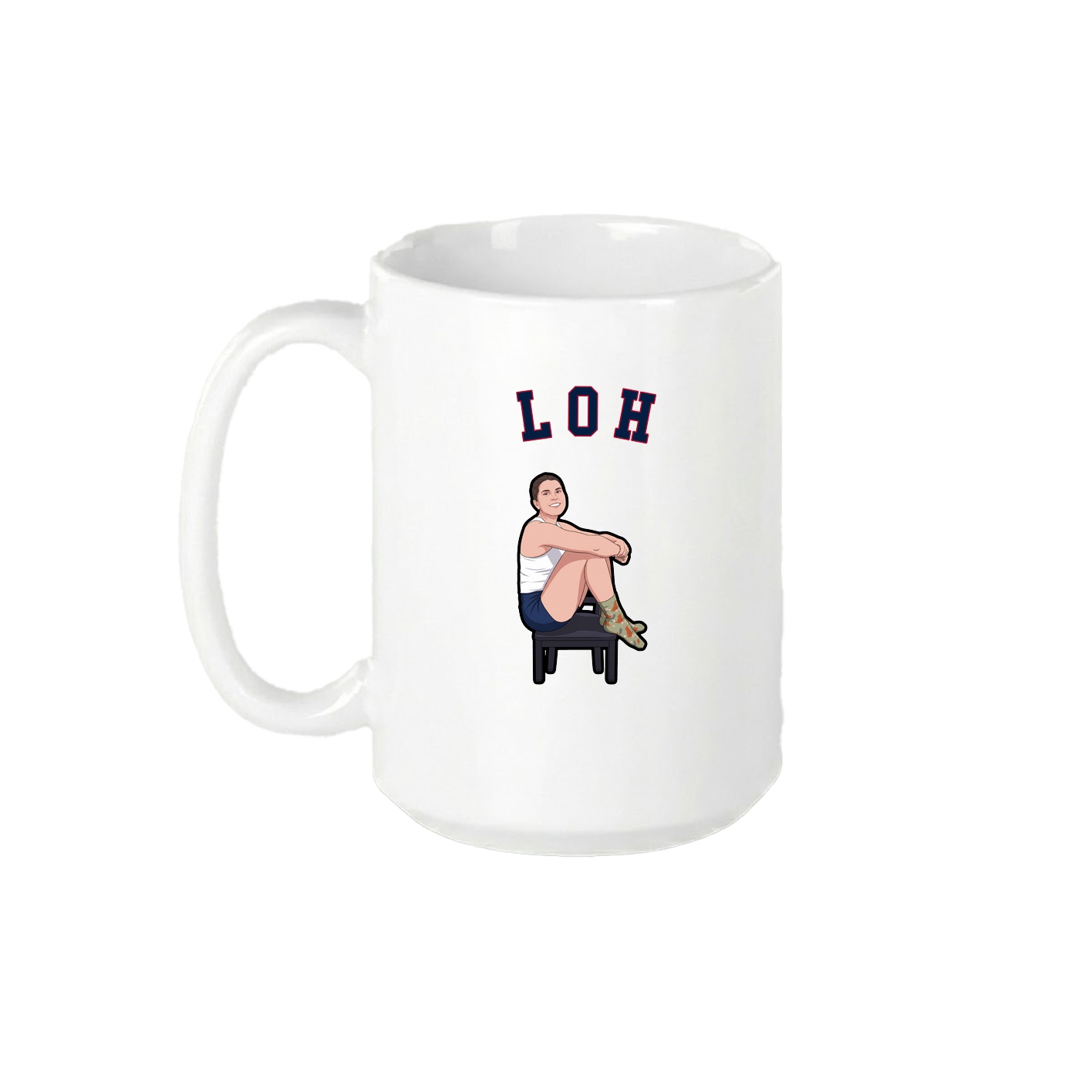 15oz Coffee Mug — Shirsey Arch in White