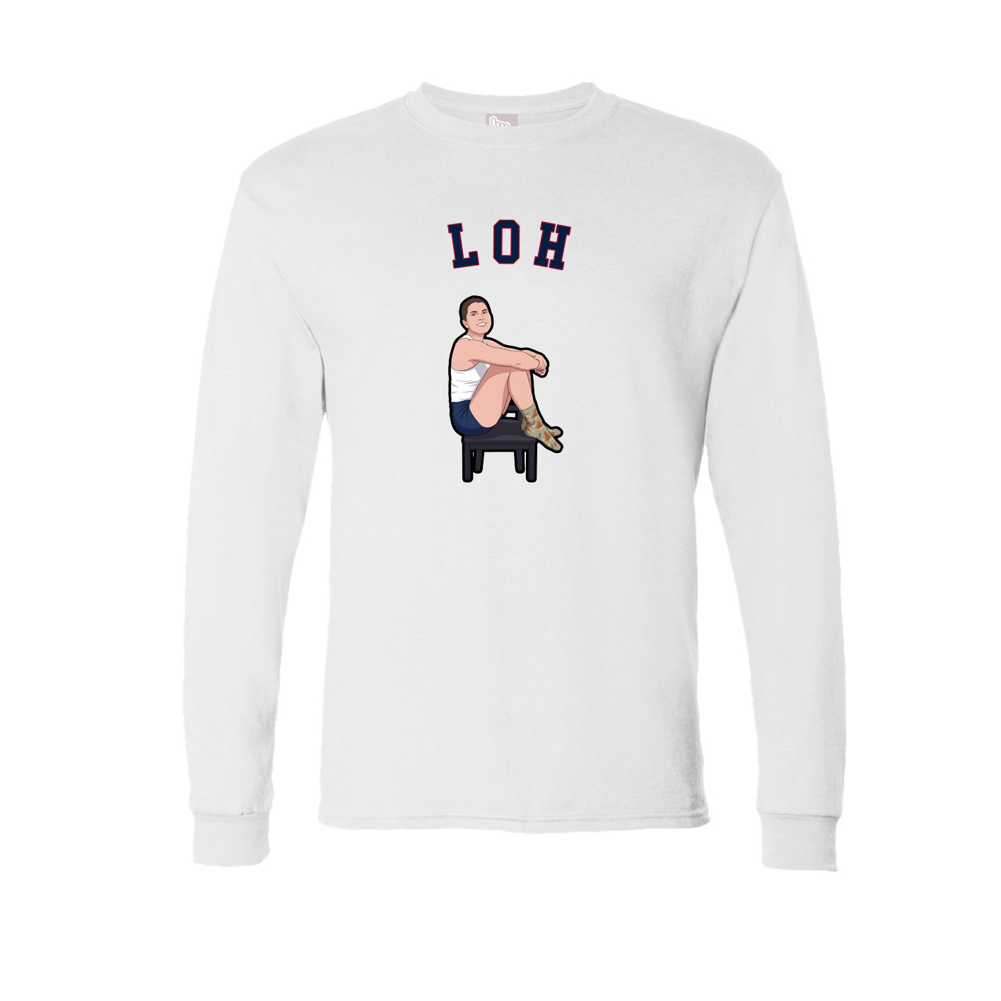 Long Sleeve Tee — Shirsey Arch in White