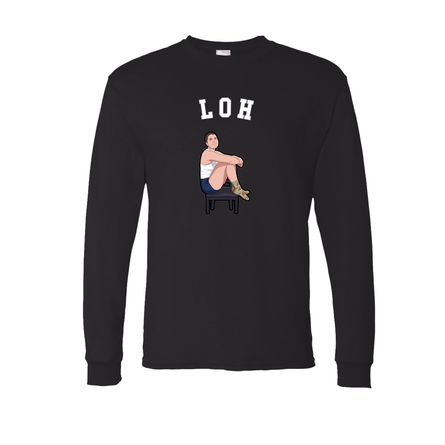 Long Sleeve Tee — Shirsey Arch in Black