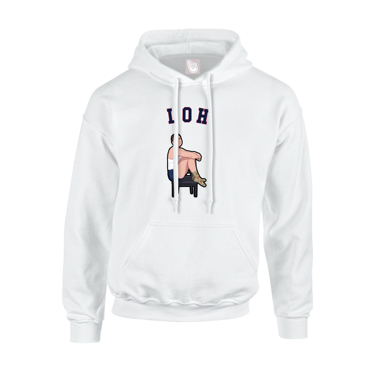 Hoodie — Shirsey Arch in White