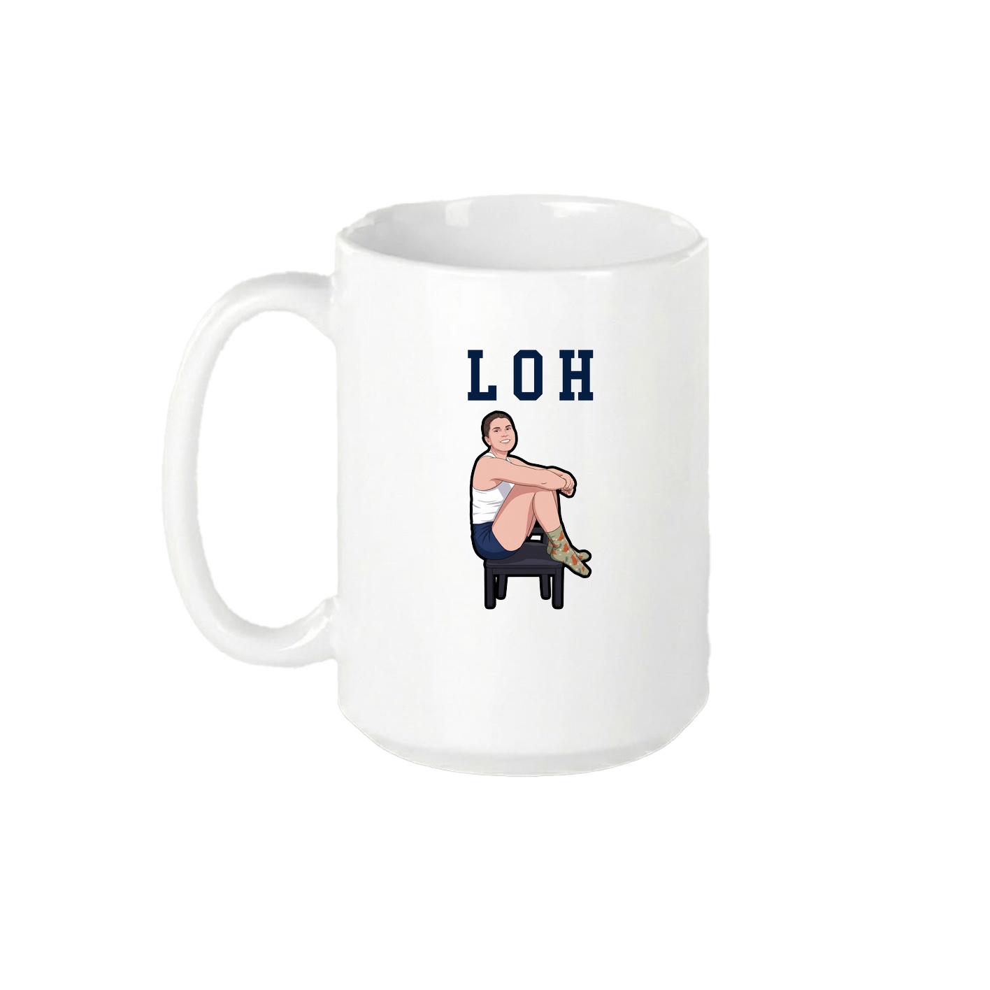 15oz Coffee Mug — Shirsey in White