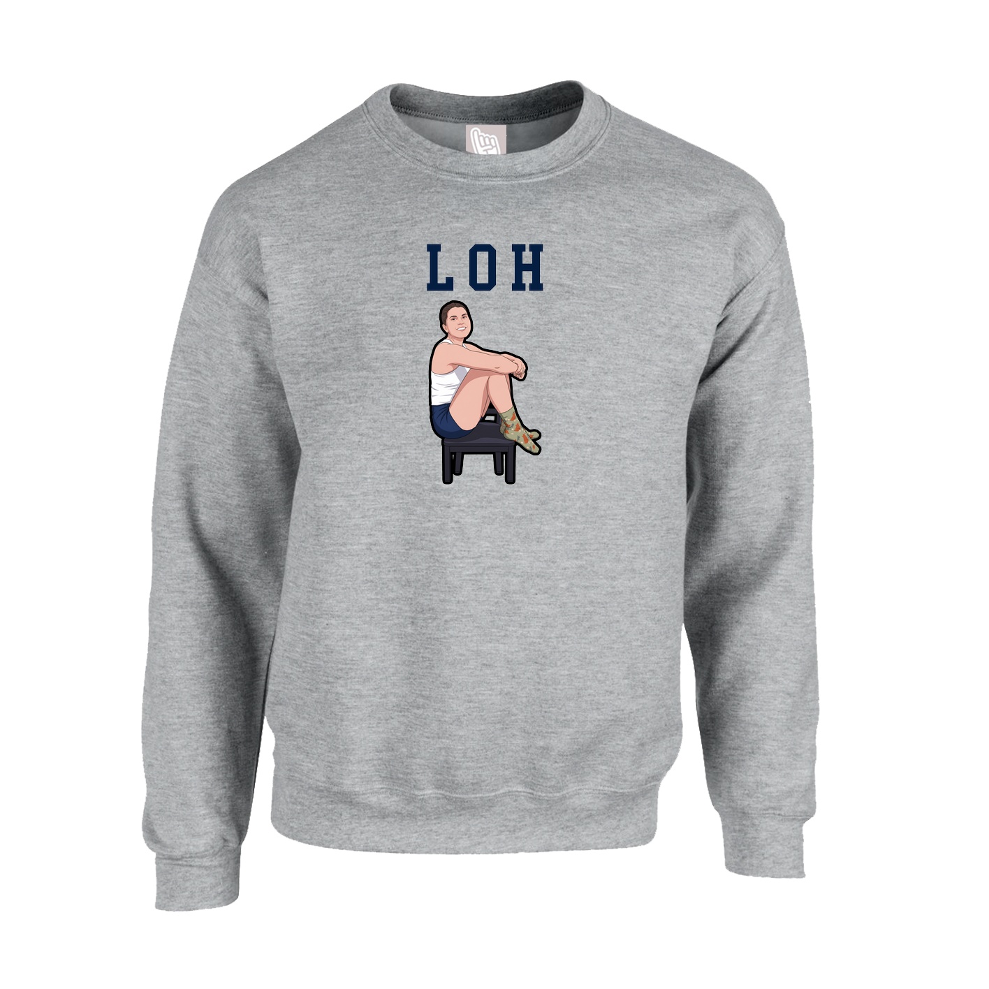 Fleece Crew — Shirsey in Grey