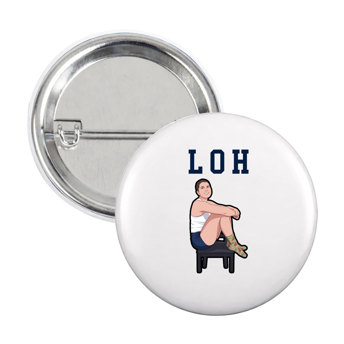 Game Day Button — Shirsey in White