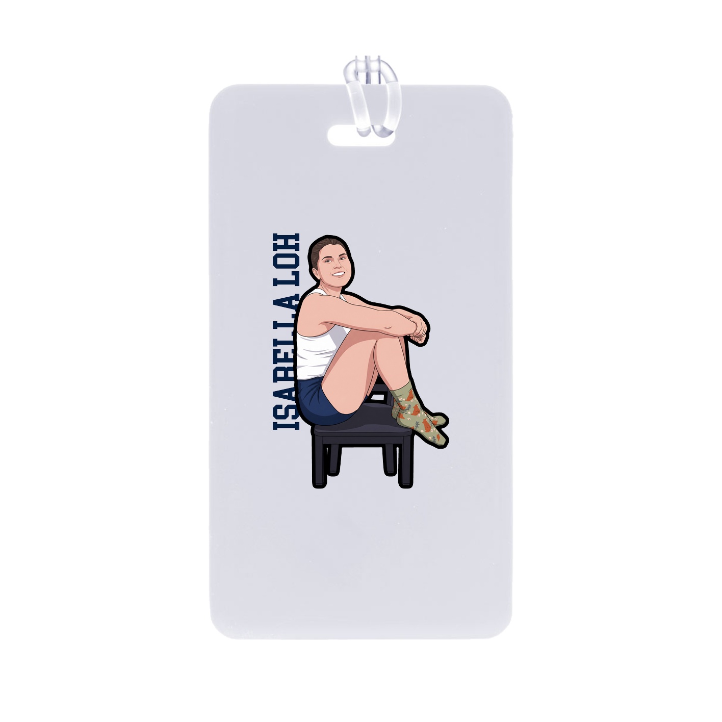 Bag Tag — Name Vertical in Classic