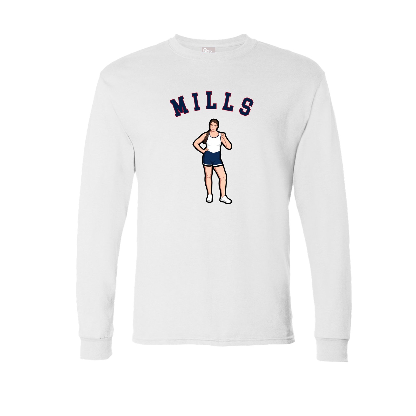 Long Sleeve Tee — Shirsey Arch in White