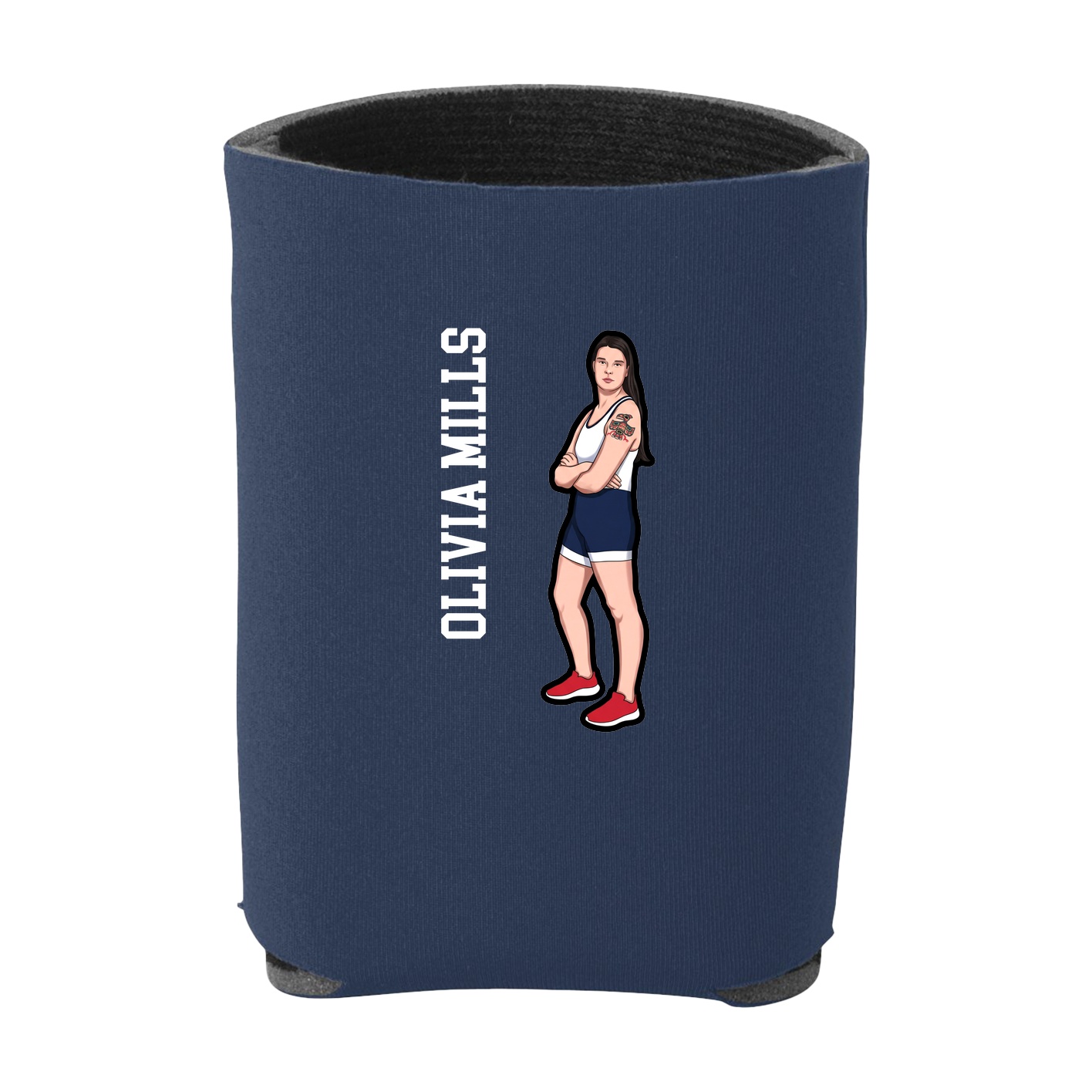 Can Holder — Name Vertical in Navy