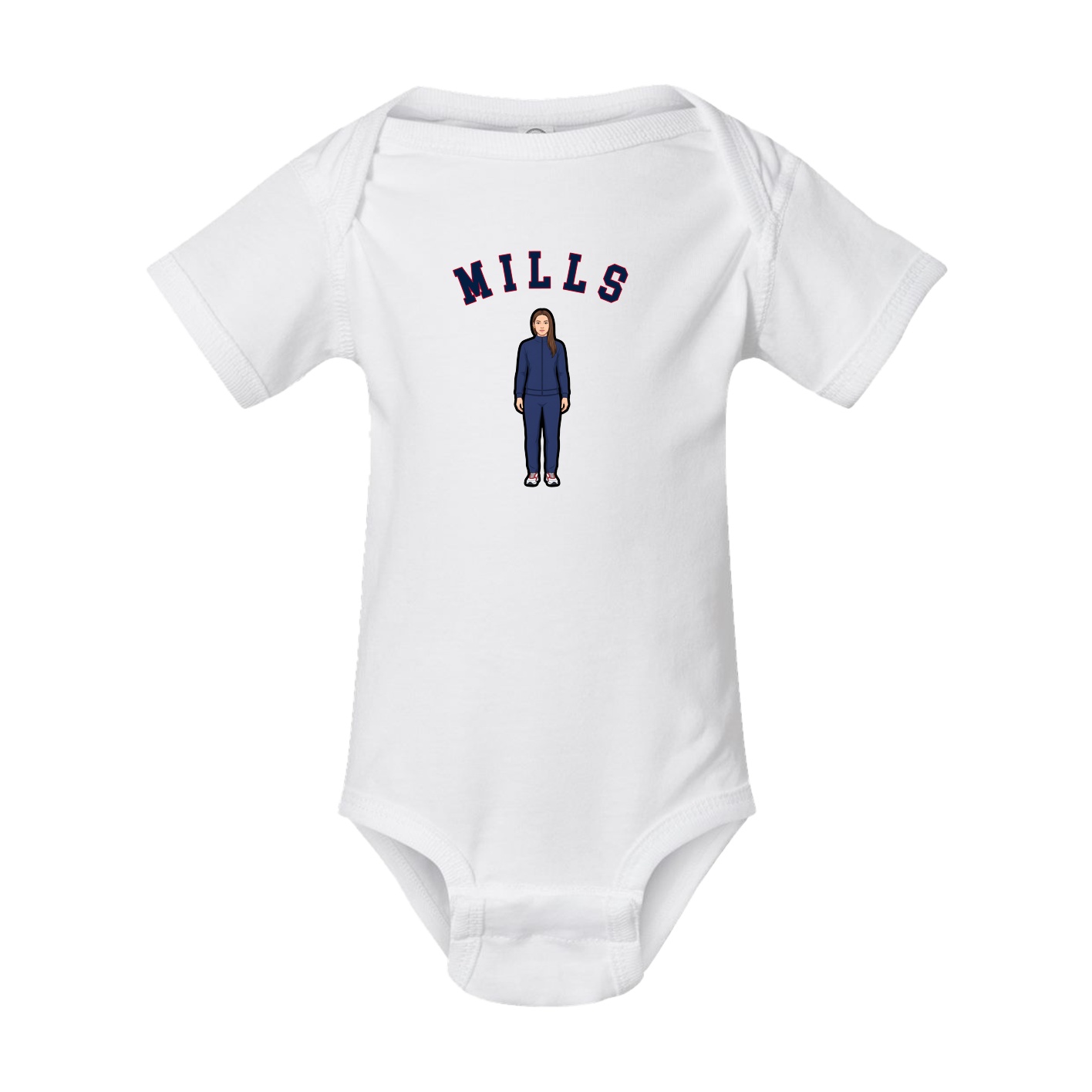 Baby Onesie — Shirsey Arch in White