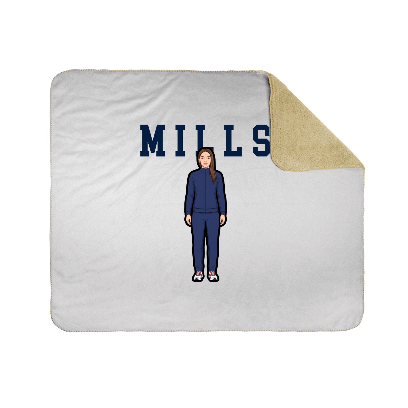 Throw Blanket — Shirsey in White