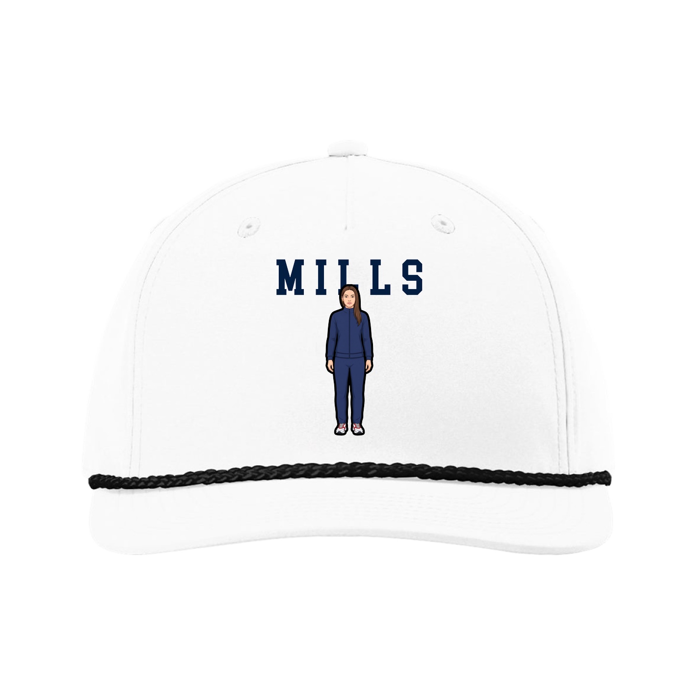 Five-Panel Classic Rope Cap — Shirsey in White