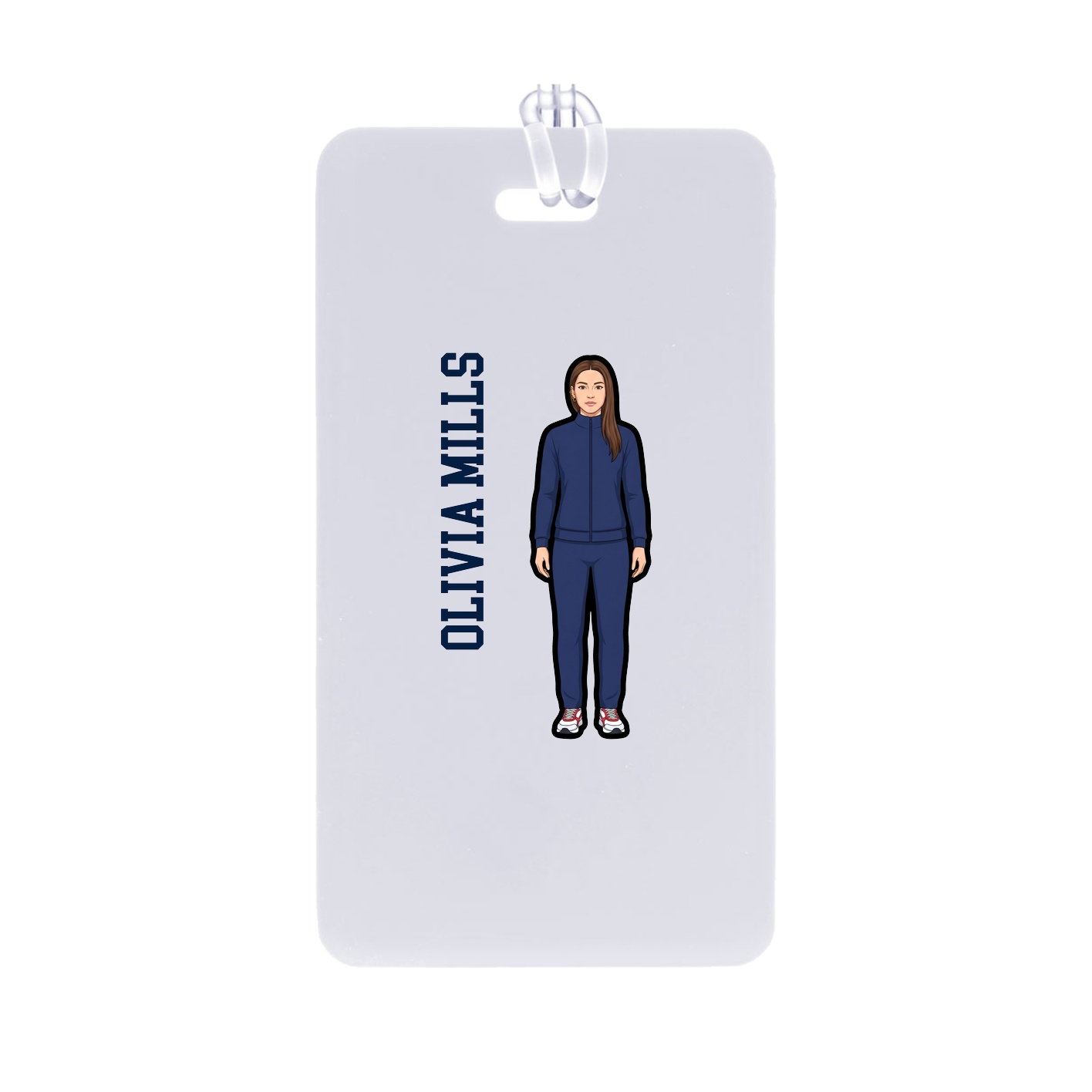 Bag Tag — Name Vertical in Classic