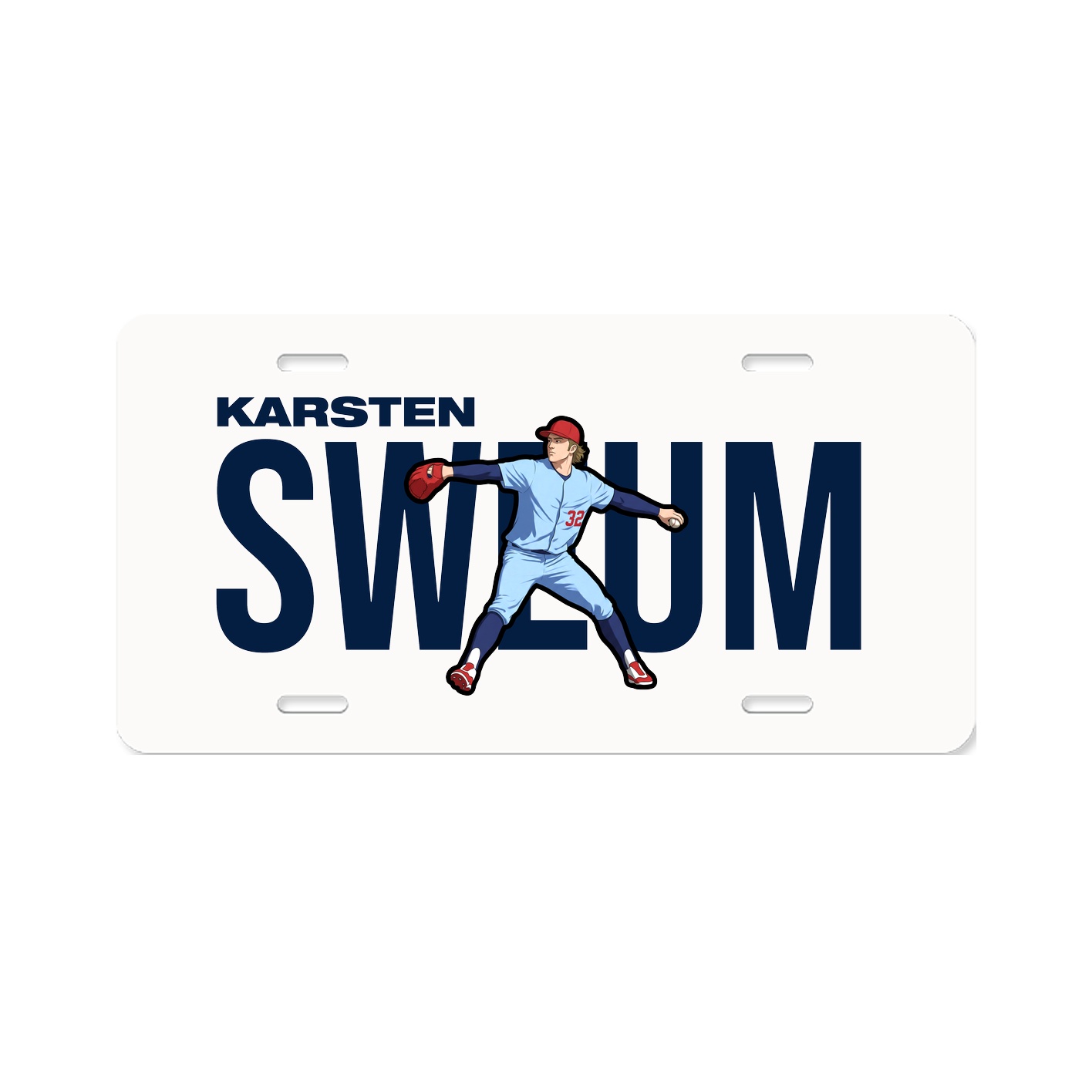 License Plate — Player Name in Classic