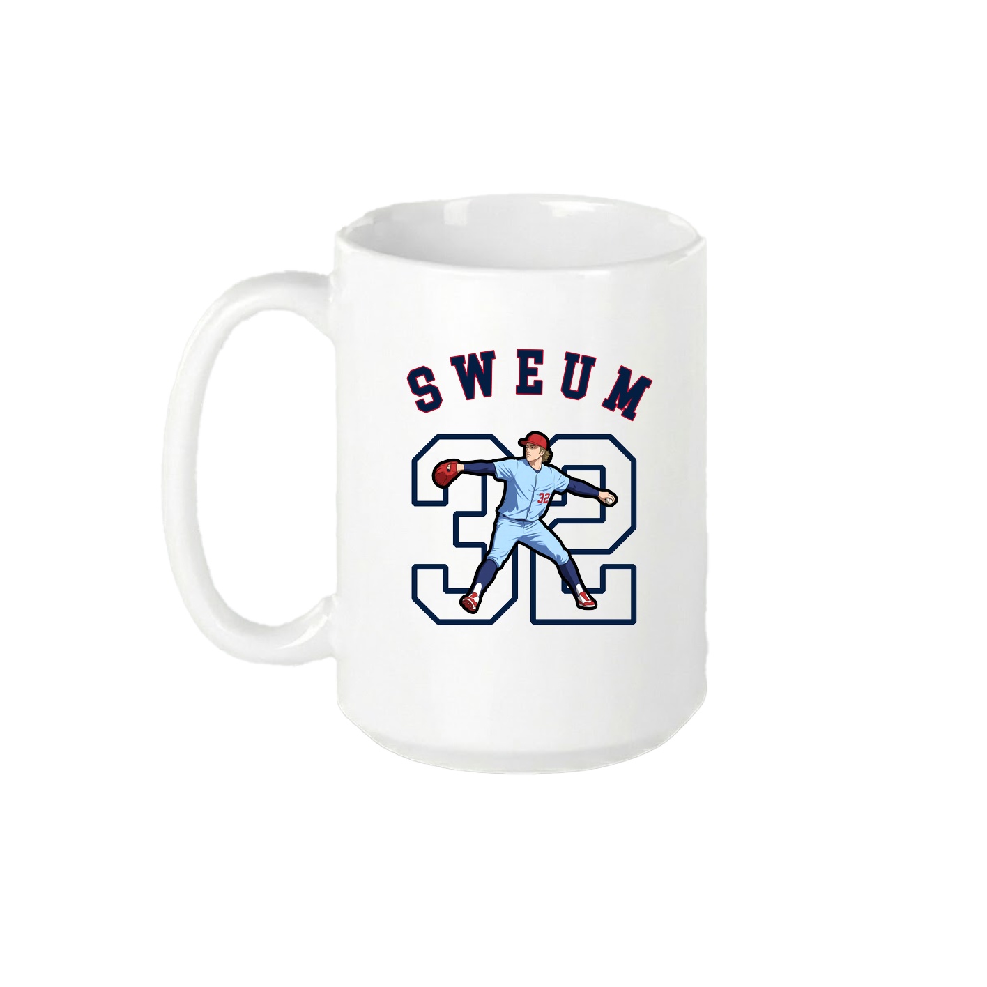 15oz Coffee Mug — Shirsey Arch in White