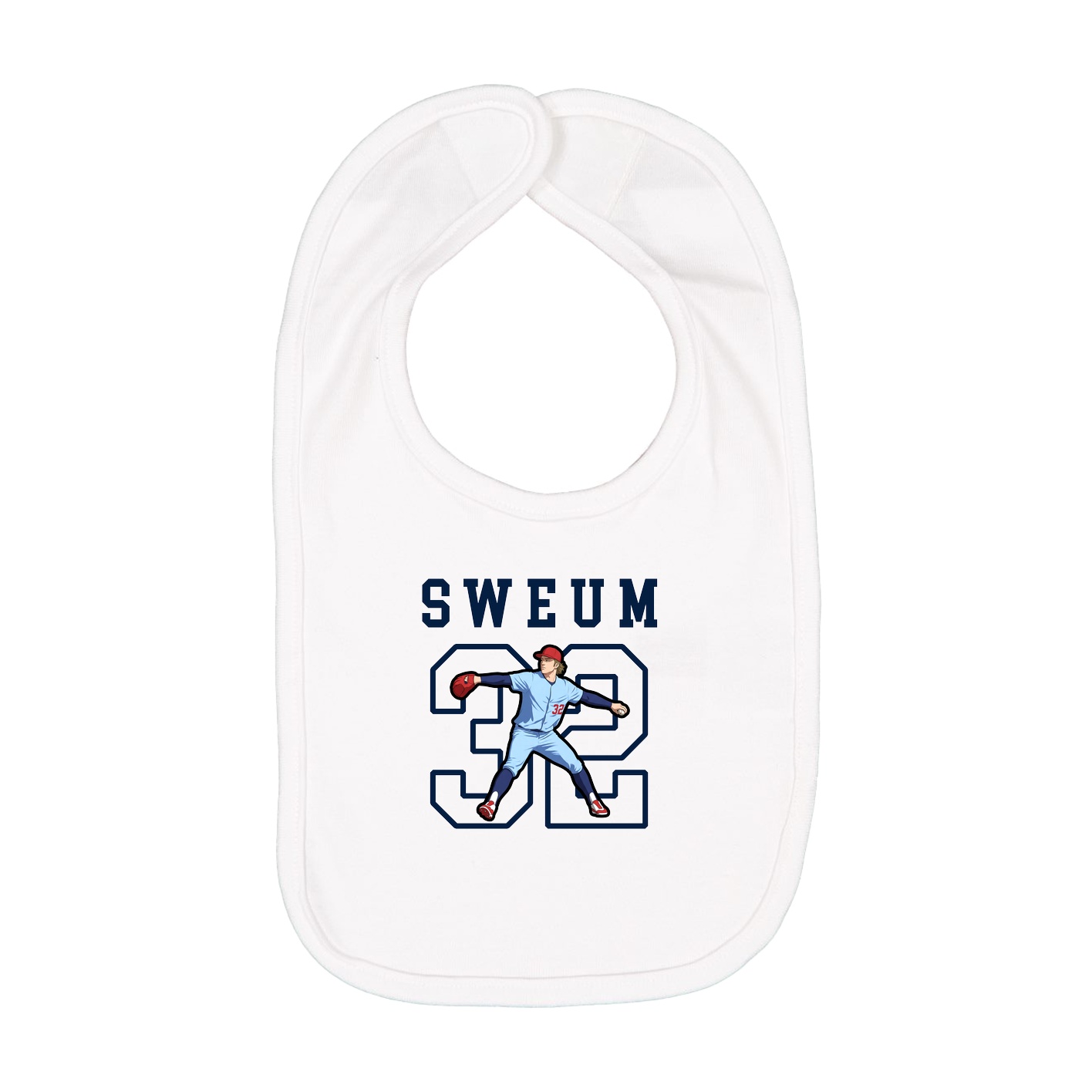 Infant Bib — Shirsey in White