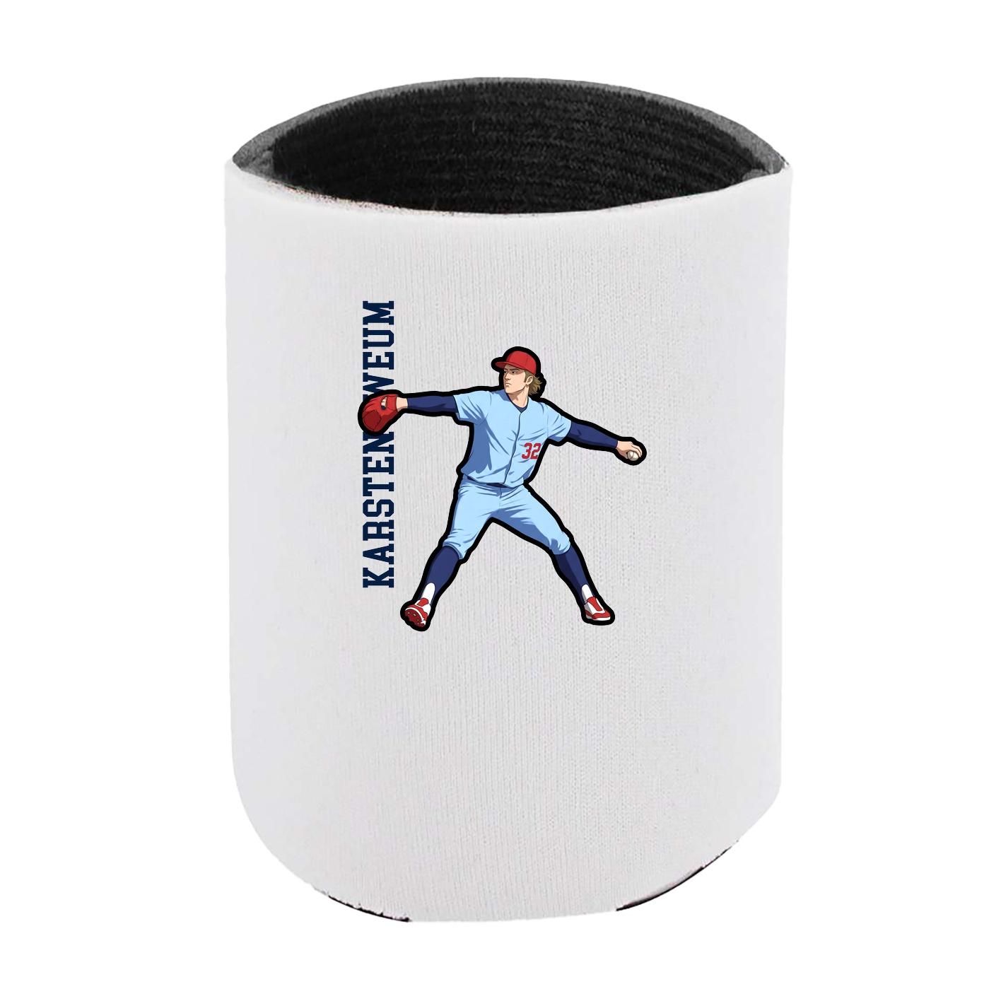 Can Holder — Name Vertical in White