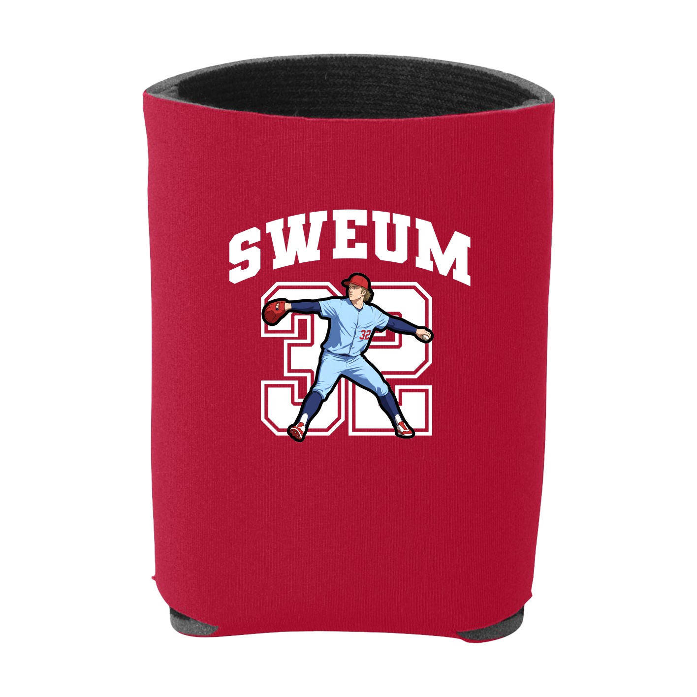 Can Holder — Number in Red