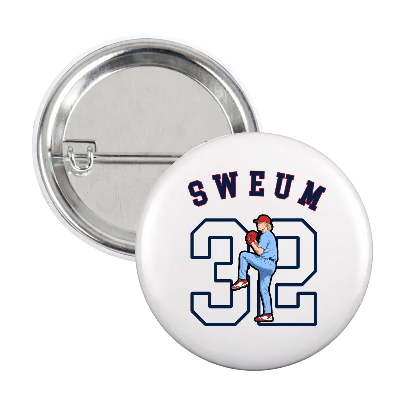 Game Day Button — Shirsey Arch in White