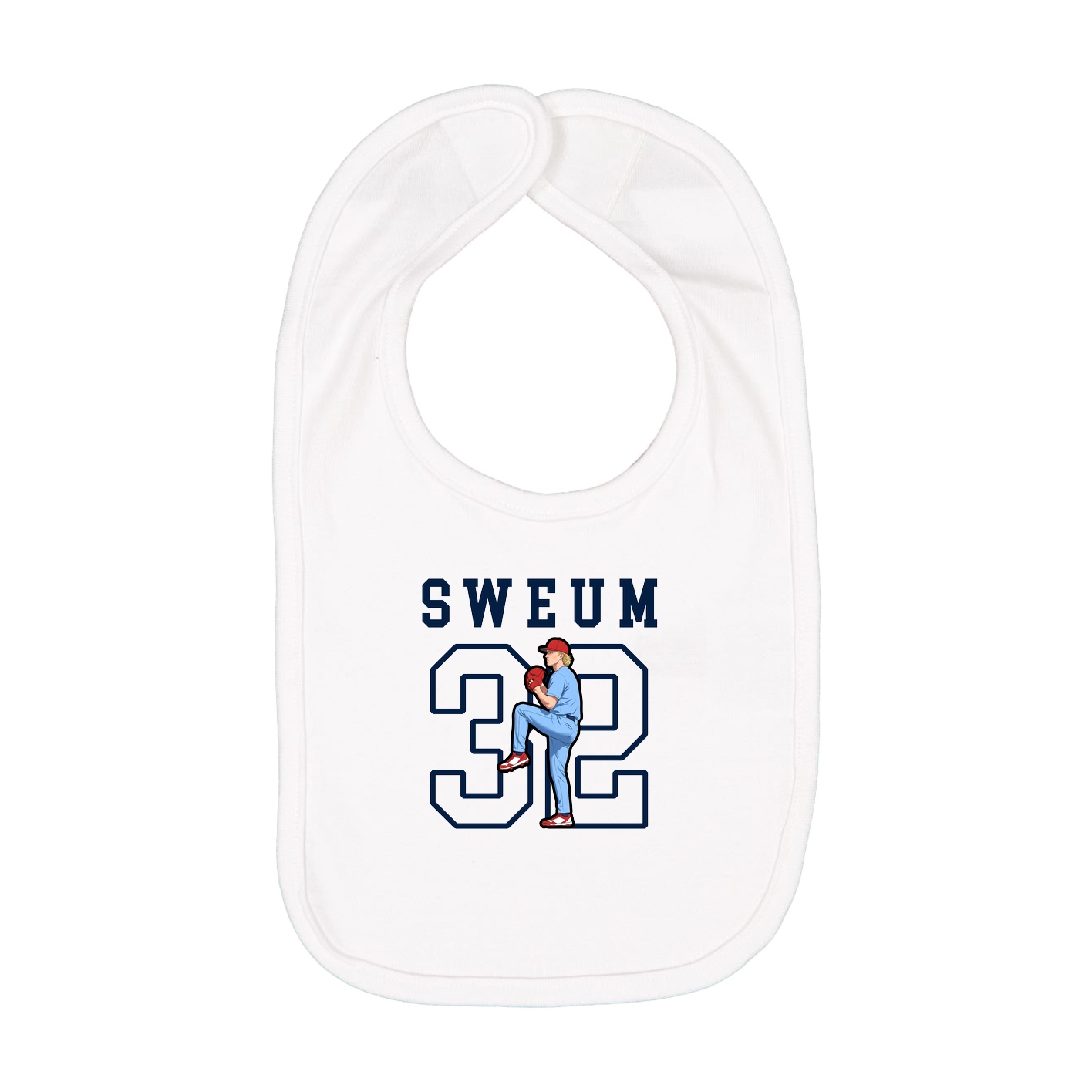 Infant Bib — Shirsey in White