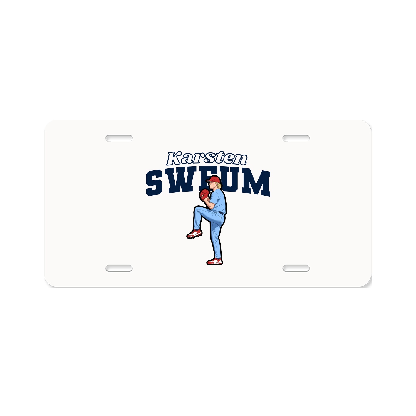 License Plate — Name Arch in Classic