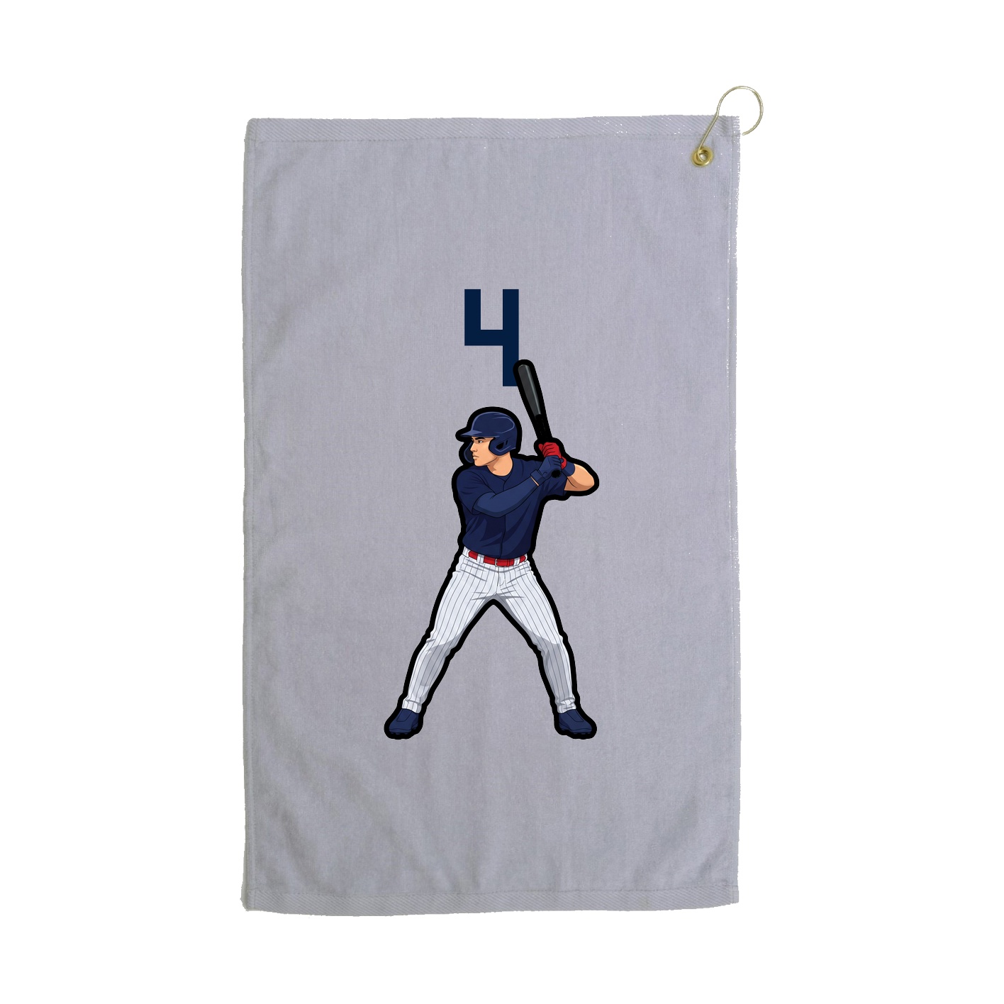 Golf Towel — Number Top in Grey