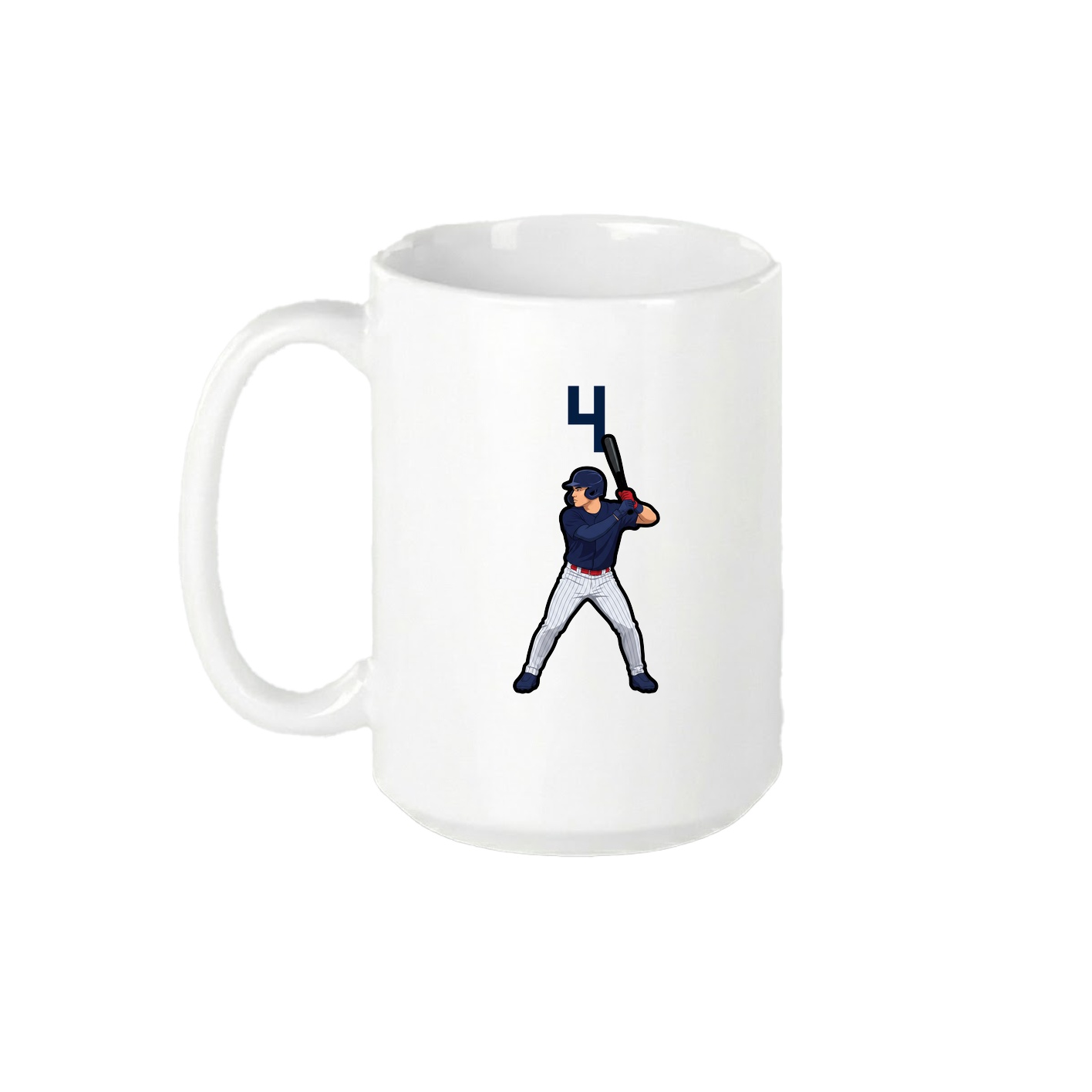 15oz Coffee Mug — Number Top in White
