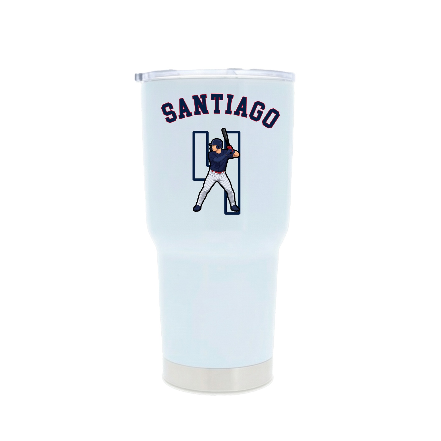 30oz Stainless Steel Tumbler — Shirsey Arch in White