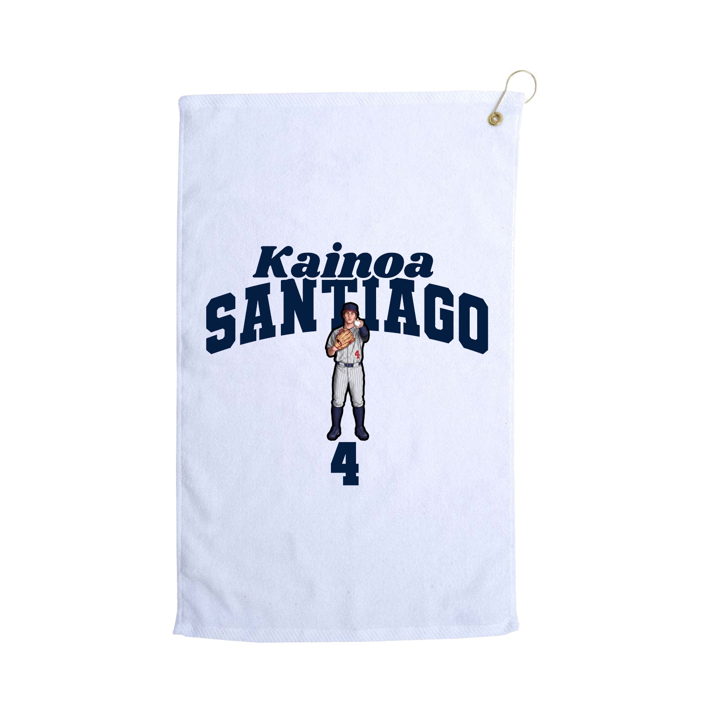 Golf Towel — Signature Arch in White